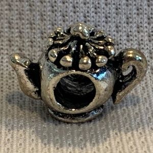 NWOT Silver Plated Tea Pot Bracelet Charm